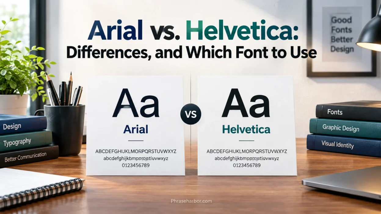 Arial vs. Helvetica