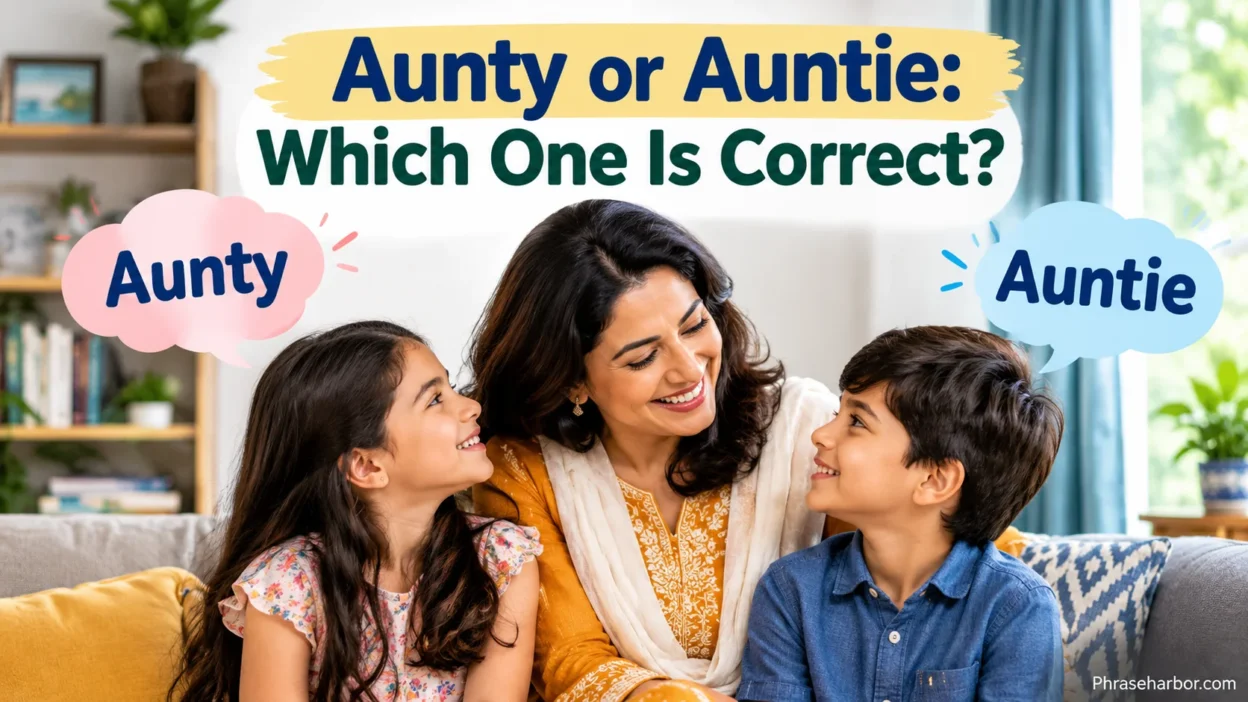 Aunty or Auntie