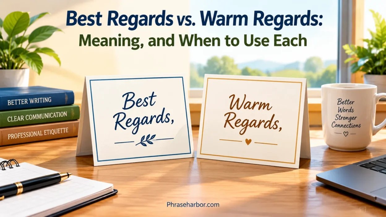 Best Regards vs. Warm Regards