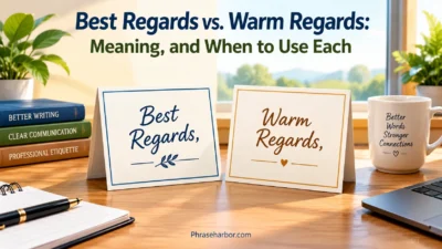 Best Regards vs. Warm Regards