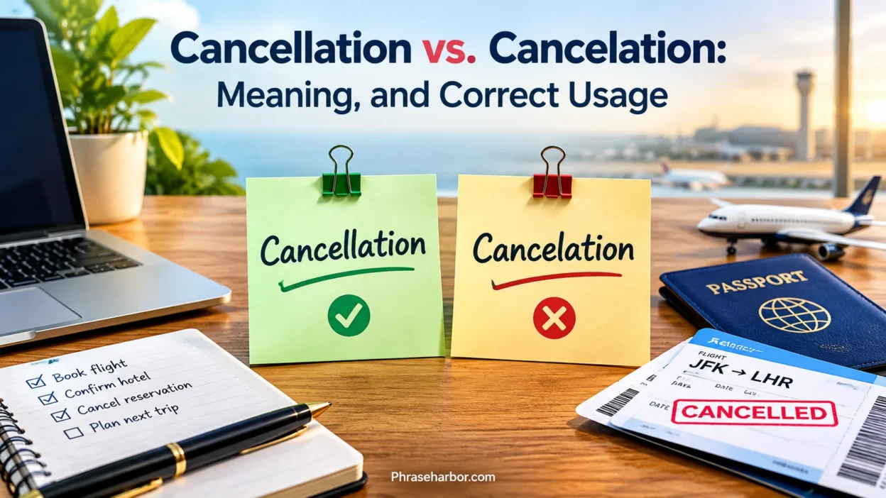 Cancellation vs. Cancelation
