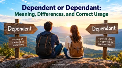 Dependent or Dependant