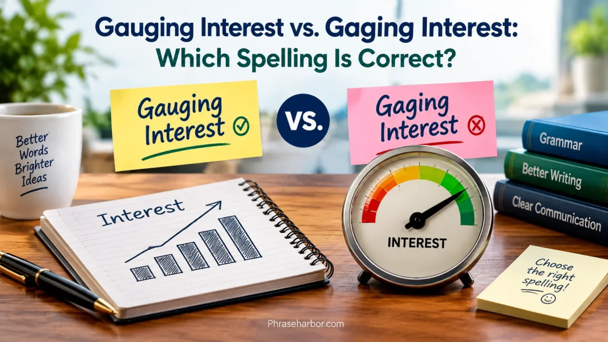 Gauging Interest vs. Gaging Interest