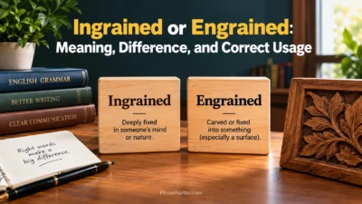 Ingrained or Engrained