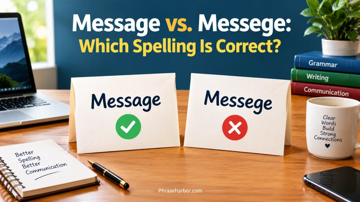 Message vs. Messege