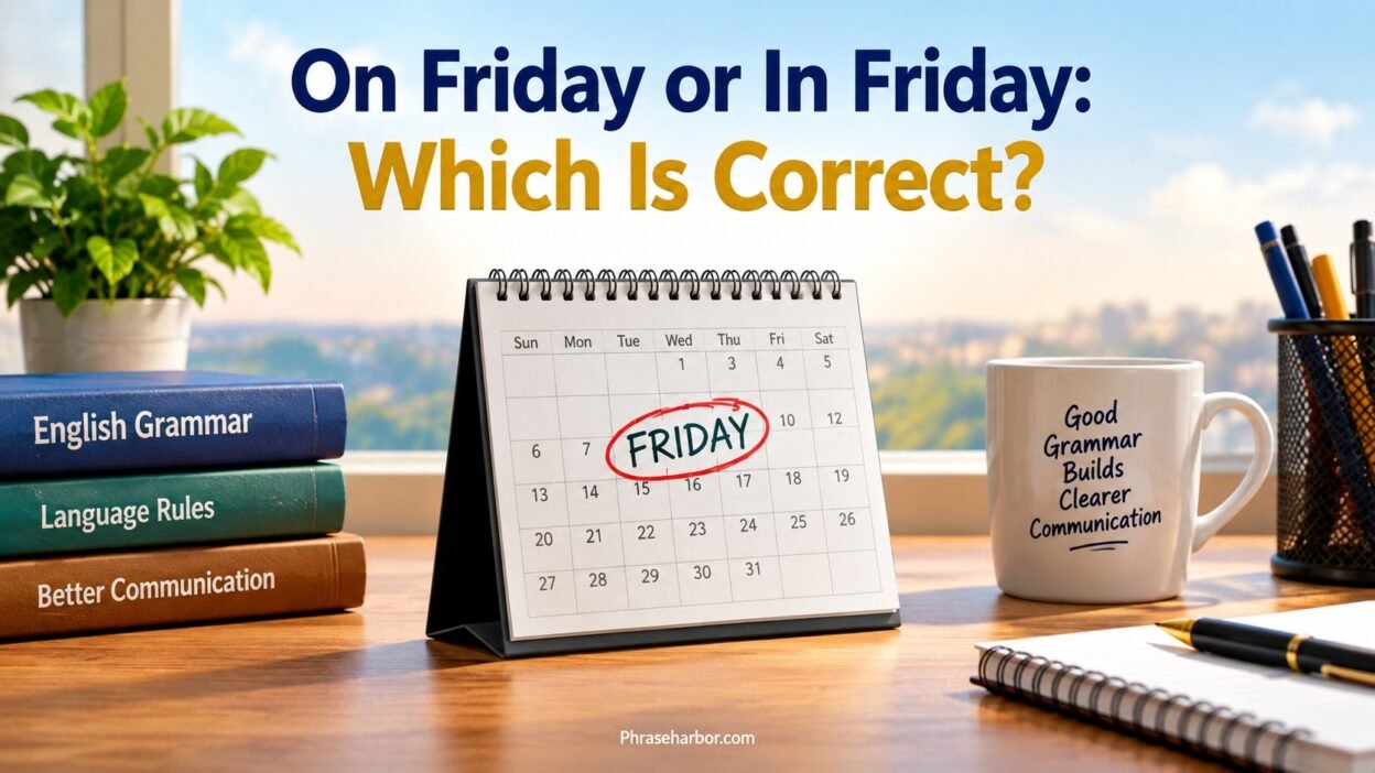 On Friday or In Friday