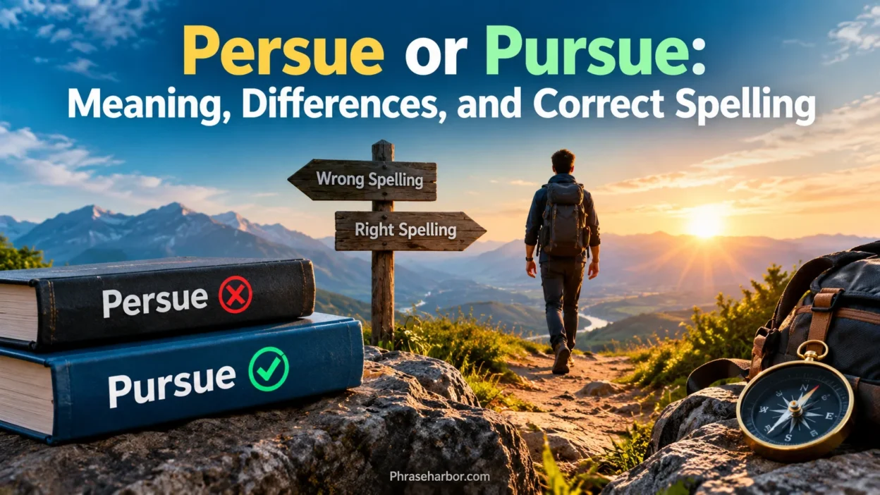 Persue or Pursue