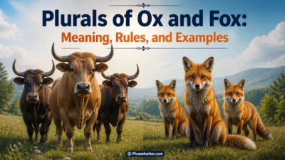 Plurals of Ox and Fox