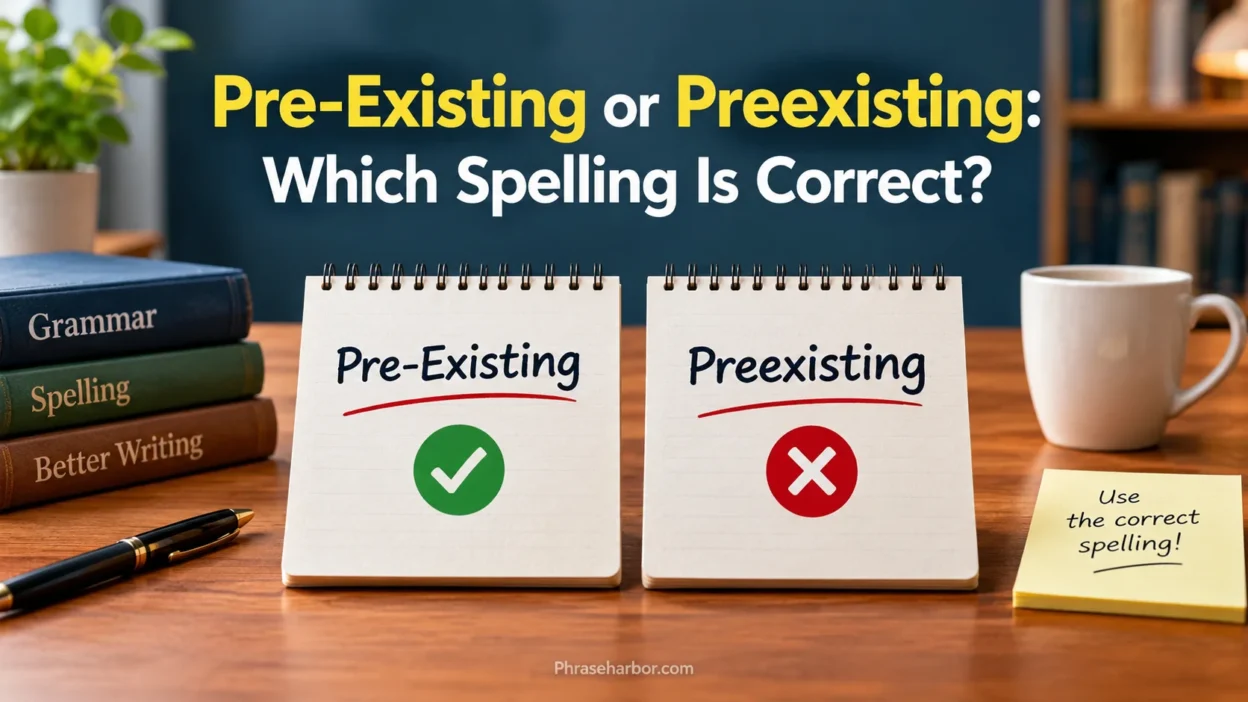 Pre-Existing or Preexisting