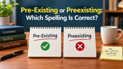 Pre-Existing or Preexisting