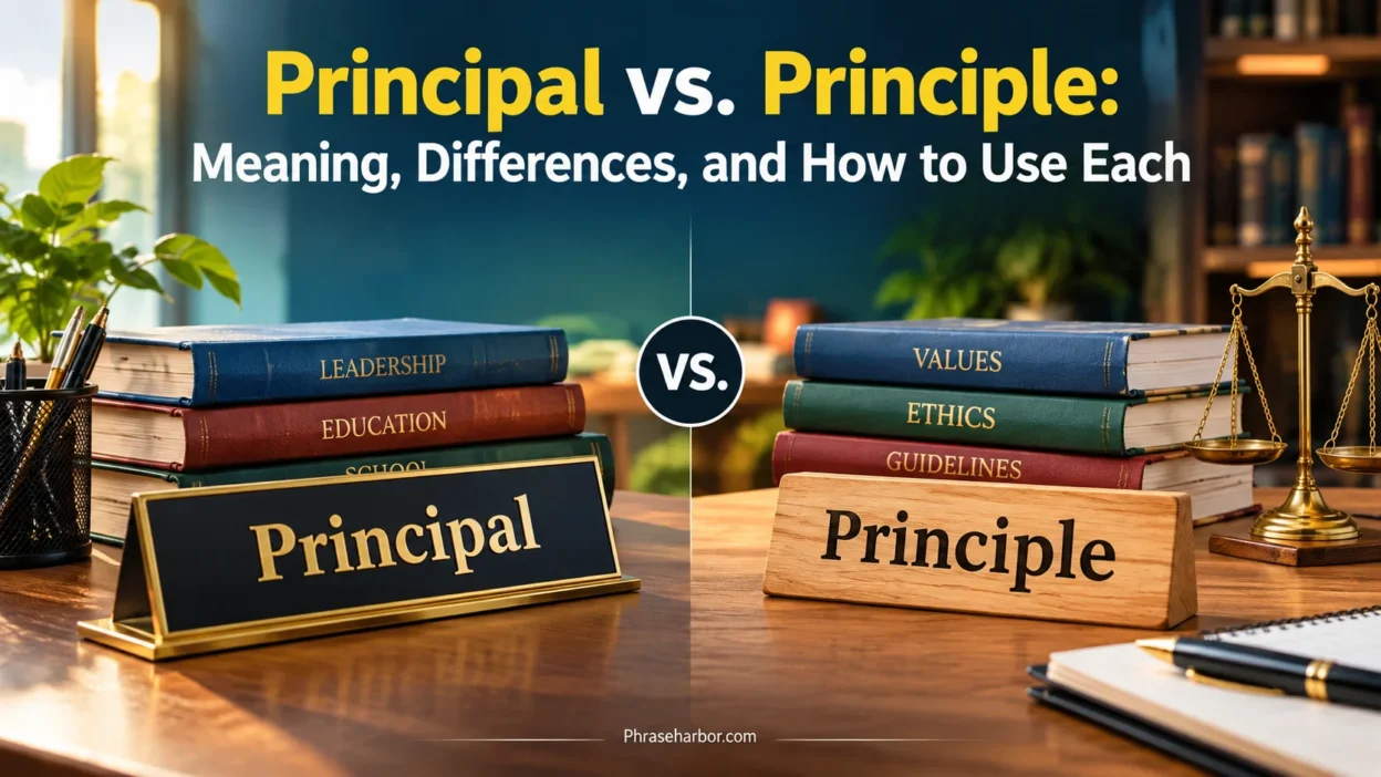Principal vs. Principle