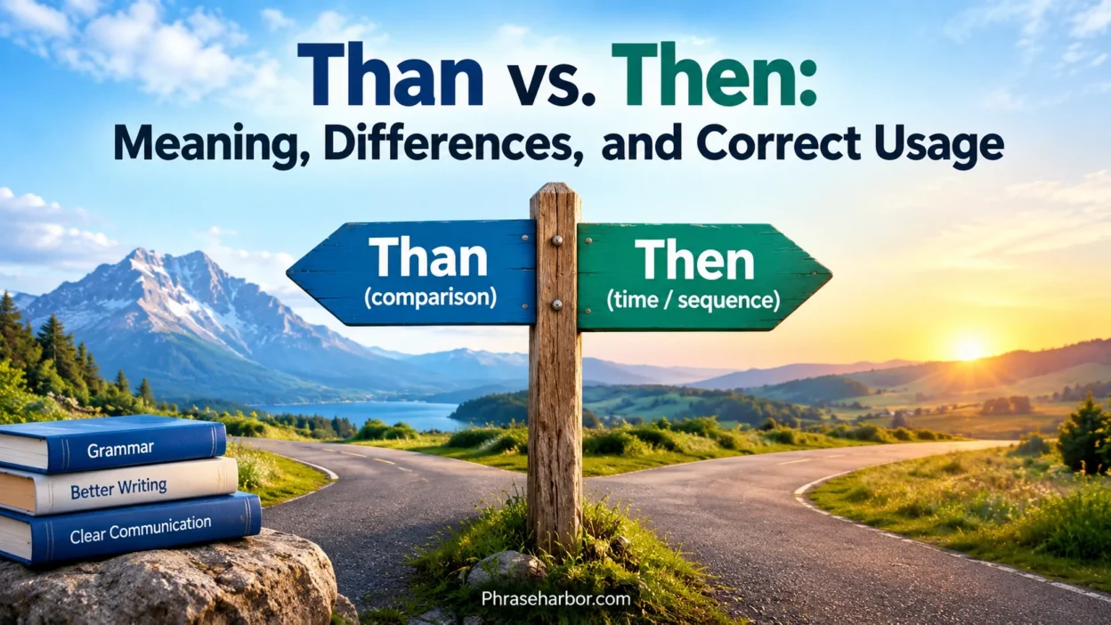 Than vs. Then