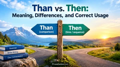 Than vs. Then